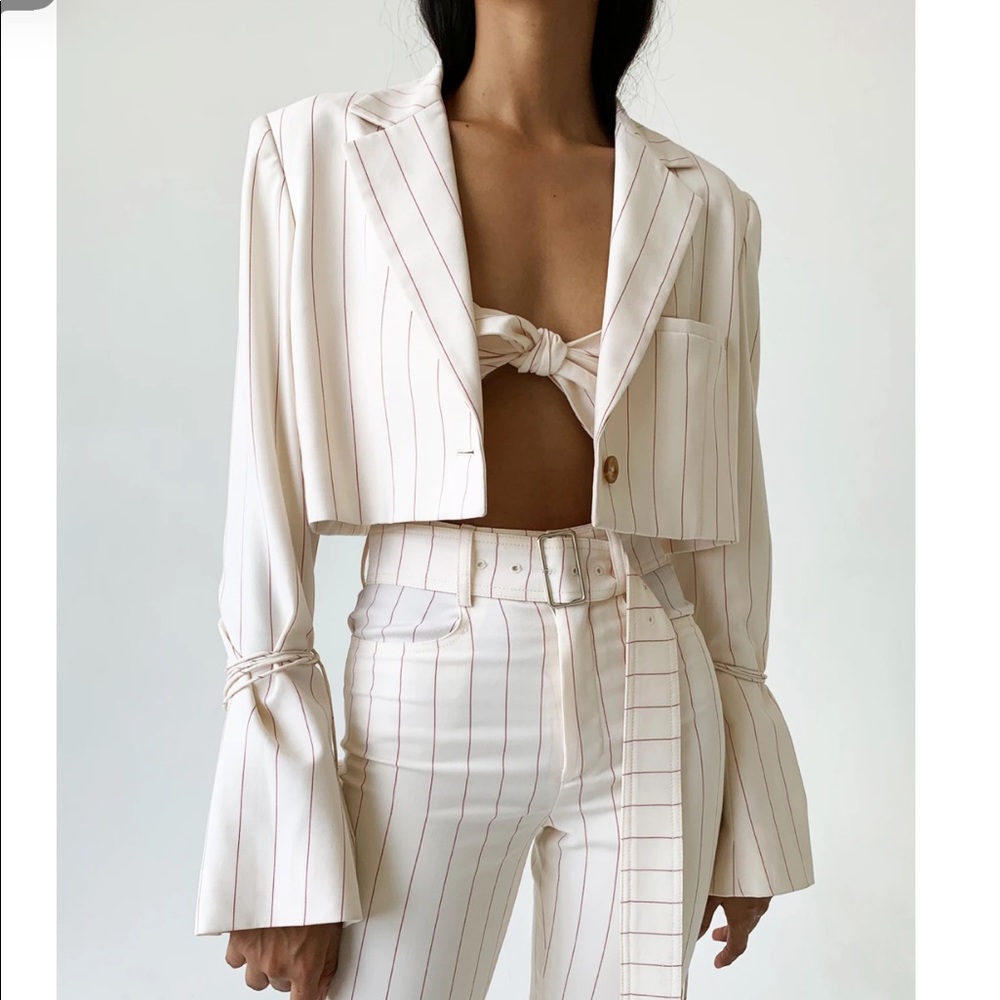 Orseund Iris Box Blazer Wool Cream XS/S NWT